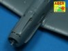 Aber A48 003 Set of 4 barrels tips for German 7,92 mm MG 17 aircraft machine guns (1:48)