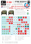Star Decals 35-968 British 4th & 27th Armoured Brigade 1/35