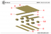 RB Model 35D30 4 x natural wood pallets self assembly kit 1/35