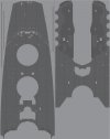 Pontos 35030WD1 IJN Yamato Wooden Deck set 1945 Coal Black (1:350)