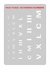 Paint Forge PFST012M STENCIL - ROMAN LETTERS