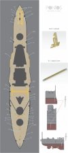 Pontos 35027WD1 HMS Warspite Wooden Deck set 1943 (1:350)