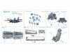 Quinta Studio QD+72180 Su-33 3D-Printed & coloured Interior on decal paper (Trumpeter) (with 3D-printed resin part) 1/72
