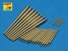 Aber 350L-50 Set of barrels 203mm x 8; 100mm x 16, 37mm x 8 for Italian Navy Pola class heavy crusies (1:350)