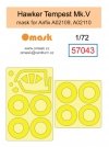 Omask 57043 Hawker Tempest Mk.V mask (for Airfix) 1/72