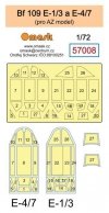 Omask 57008 Bf 109 E-1/3 a E-4/7 (AZ) 1/72