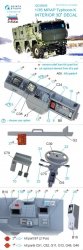 Quinta Studio QD35005 MRAP Typhoon-K 3D-Printed & coloured Interior on decal paper (for Zvezda kits) 1/35