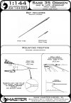 Master AM-144-023 Saab 35 Draken (Mid & Late Versions) Pitot tubes (1:144)