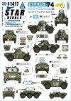 Star Decals 35-C1417 Cyprus 74 2. Turkish invasion of Cyprus in 1974. British Peacekeepers. Ferret Mk 1/2, Ferret Mk 2/3, Saladin Mk 2 1/35