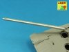 Aber 35L-187 Armament for Russian Main Battle Tank T-14 ARMATA barrel for 125 mm 2A82-1M cannon & barrel for 12,7 mm 1/35