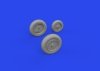 Eduard 648934 J-35 Draken wheels Type 1 HASEGAWA 1/48