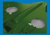Eduard 6481068 P-40 wheel bays with canvas PRINT Eduard 1/48