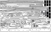 Pontos 20003WD1 USS BB-63 Missouri 1945 Wooden Deck set (20B Deck Blue) (1:200)