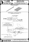 Master AM-48-167 Boulton Paul Defiant - Rurka Pitota oraz lufy Browning .303 1/48