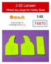 Omask 74870 J-32 Lansen wheel bay plugs (for Hobby Boss) 1/48