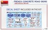 MiniArt 35659 FRENCH CONCRETE ROAD SIGNS. PARIS REGION 1930-40’s 1/35
