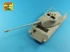 Aber 35L-215 Barrel for German 8,8cm Kw.K 43 (L/71) gun used on Tiger B Porsche turret-late for TAKOM model  (1:35)