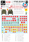 Star Decals 35-967 British 8th & 33rd Armoured Brigade 1/35