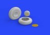Eduard 632088 P-47D wheels HASEGAWA 1/32 