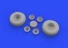 Eduard 6481020 B-17F wheels diamond tread EDUARD 1/48