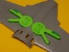 Omask 748102 I-16 wheel bay plugs (for Zvezda) 1/48