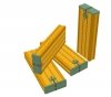 Panzer Art RE35-646 Willow ammo containers for 88mm FlaK/KwK36 early pattern (6pcs) 1/35