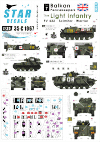 Star Decals 35-C1067 The Light Infantry. IFOR Bosnia. FV432, Scimitar and Warrior ISV 1/35