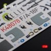 KELIK K48078 F/A-18F Super Hornet interior 3D decals for MENG kit 1/48