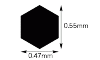 Hasegawa PA43 Modeling Mesh Hexagon-Large