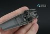 Quinta Studio QD48502 Bristol Bulldog Mk.II 3D-Printed coloured Interior on decal paper (Airfix) 1/48