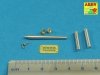 Aber 35L-198 Armament for British Vickers Medium Tank MK I OQF 3 pdr Vickers x1 pcs. 0.303 Vickers x2pcs. (1:35)