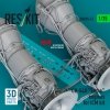 RESKIT RSU35-0047 CH-54A Tarhe engines for ICM kit (3D Printed) 1/35