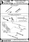 Master AM-48-126 Mi-24 (Hind D/E) - JakB-12.7 machine gun barrel and DUAS probe (metal and resin parts) 1:48