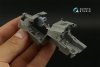Quinta Studio QDS+35106 AH-64D 3D-Printed & coloured Interior on decal paper (Takom) (Small version) (with 3D-printed resin parts) 1/35