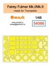 Omask 54066 Fairey Fulmar Mk.I / Mk.II mask (for Trumpeter) 1/48