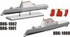 Dragon 7148 U.S.S Zumwalt/Michael Monsoor/Lyndon B. Johnson 1/700