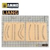 Liang 0010 Tire Tracks Effects Airbrush Stencils A
