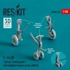 RESKIT RSU48-0260 F-14 (D) TOMCAT LANDING GEARS WITH WEIGHTED WHEELS SET FOR AMK KIT (RESIN & 3D PRINTED) 1/48