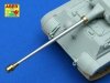 Aber 72L-36 8,8 cm KwK 43L/71 lufa do czołgu Tiger II wczesna do wieży Porsche/8,8 cm KwK 43 L/71 German tank barrel for Tiger II early Porsche turm 1/72 