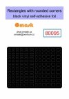 Omask X8001 Universal set 1 - black vinyl foil (80092, 80093, 80094, 80095, 80096)