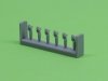 Master SM-350-091 USN 40 mm/56 Bofors twin mount ver.1 / with Mk-51 director - (resin, PE and turned parts) - (6pcs) 1:350