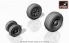 Armory Models AW72501b Panavia Tornado wheels, w/ tyres type “b” (GY) 1/72