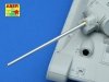 Aber 35L-073 Russian 57mm ZIS-4 tank barrel for T-34/76 model 1941 (1:35)