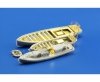 Eduard 53140 USS CV-5 Yorktown part 1 cranes & life boats MERIT 1/350