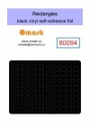 Omask X8001 Universal set 1 - black vinyl foil (80092, 80093, 80094, 80095, 80096)