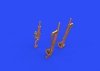 Eduard 648521 P-38F/ G undercarriage legs BRONZE 1/48 TAMIYA