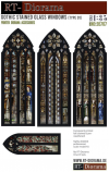 RT-Diorama 35767 Gothic stained glass Windows [Type 01] 1/35