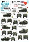 Star Decals 35-C1293 British Scimitar CVR(T) in Bosnia. IFOR markings. FV107 Scimitar, FV103 Spartan and FV105 Sultan 1/35