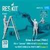 RESKIT RSF72-0074 Driver & airmen (1960+) (3 pcs) (MJ-4 Jammer (MHU-83 B/E) Early lift truck for RSK72-0006 & for RSK72-0007) (scene 1) (3D Printed) 1/72