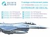 Quinta Studio QP72005 F-16 block 40/42 reinforcement plates (Hasegawa) 1/72